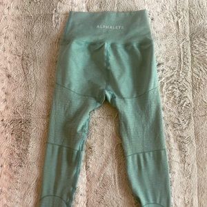 Alphalete OG Revival Size Small Legging- Jade Green;